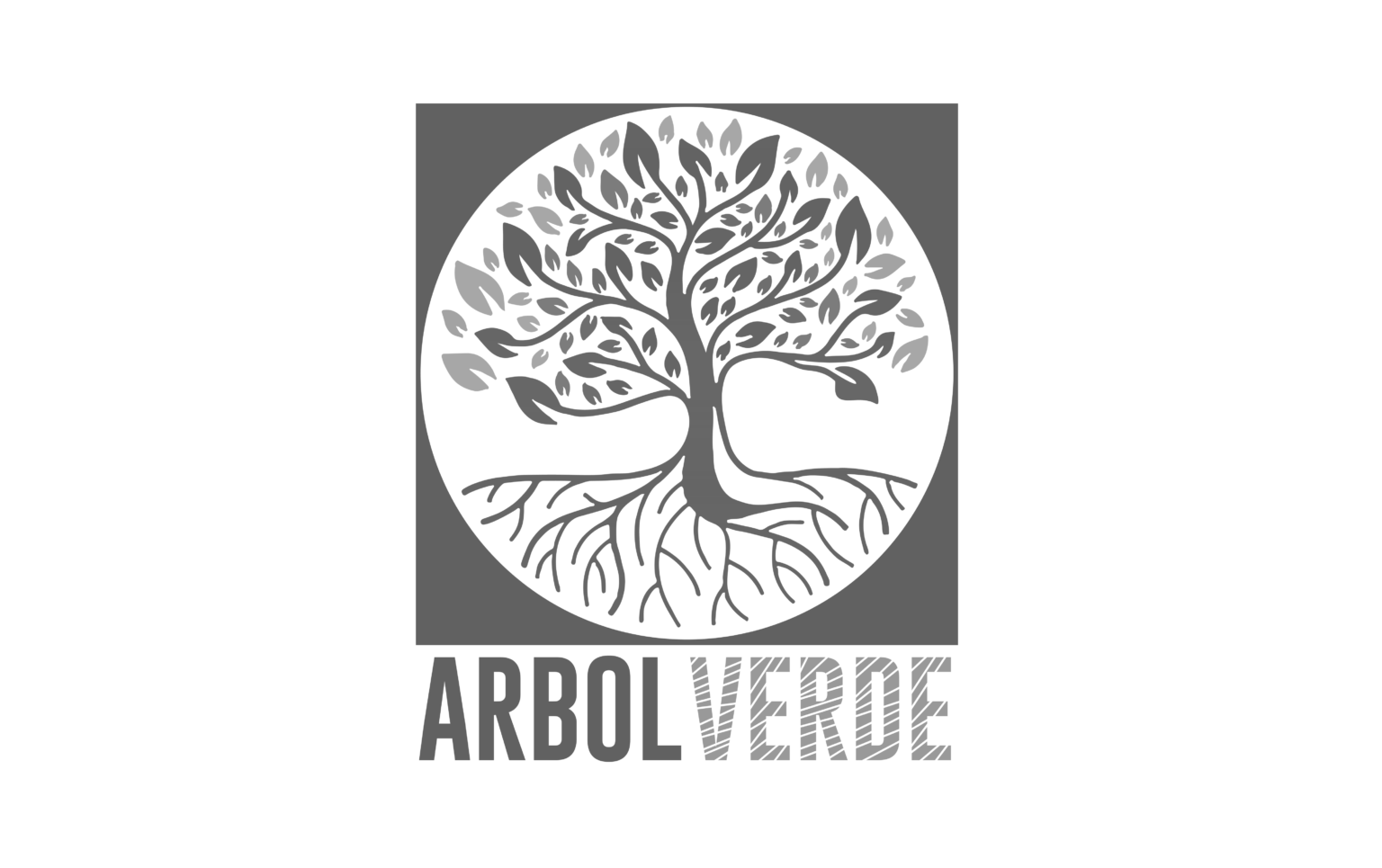 Logo de Arbol verde